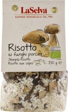 LaSelva 3x Steinpilz Risotto - Trockenmischung mit Reis und Steinpilzen 250g