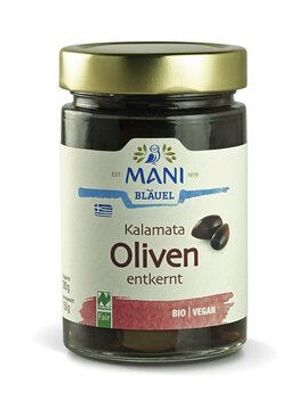 MANI® MANI Kalamata Oliven in Lake, entkernt, bio, NL Fair 280g