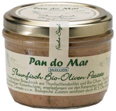 Pan do Mar Thunfisch Bio-Oliven Pastete 125g