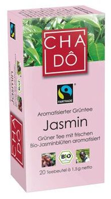 Cha Dô 6x Fairtrade Jasmin Teebeutel 20x1,5g 30g