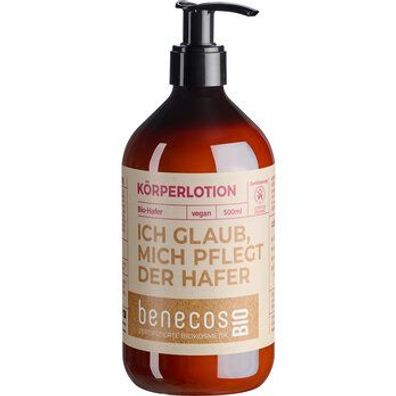 benecos 3x benecosBIO Körperlotion BIO-Hafer - ICH GLAUB MICH PFLEGT DER HAFER 500ml