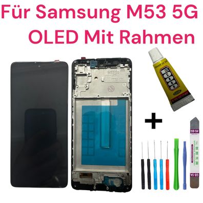 OLED Display Für Samsung Galaxy M53 5G SM-M536 LCD Bildschirm TouchScreen Schwarz