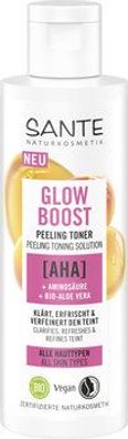 Sante 3x Glow Boost Peeling Toner mit AHA, Aminosäure & Bio Aloe-Vera 125ml