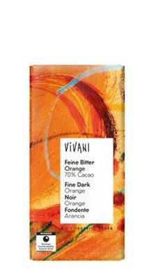 Vivani 3x Feine Bitter Orange Schokolade 70% Cacao 100g