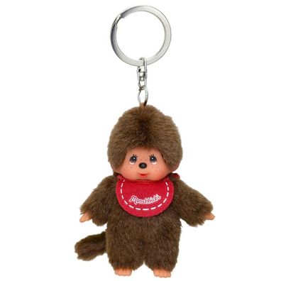 Junge rot Anhänger | 10 cm Monchhichi Sekiguchi | Schlüssel-Anhänger