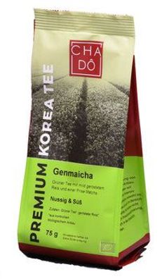 Cha Dô 3x S. Korea Premium Genmaicha - Grüntee mit Matcha und geröstetem Reis 75g