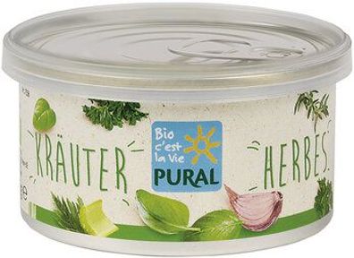 Pural 6x Pflanzlicher Aufstrich Kräuter palmölfrei 125g