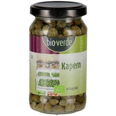 bio-verde Kapern in Essig-Sud 180 g, Abtropfgewicht 100 g 180g