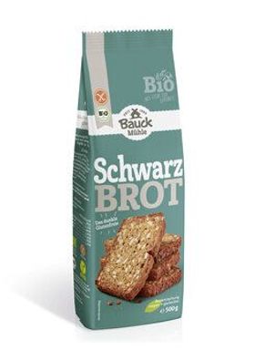 Bauck Mühle 6x Schwarzbrot glutenfrei Bio 500g