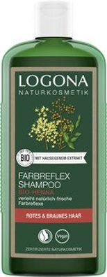 Logona 6x Farbreflex Shampoo Bio- Henna Rotes & Braunes Haar 250ml