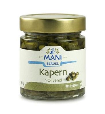 MANI® MANI Kapern in Olivenöl, bio 180g