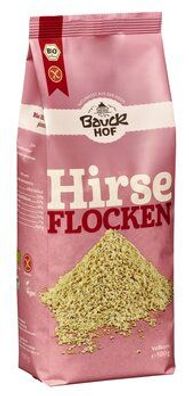 Bauck Mühle 6x Hirseflocken glutenfrei Bio 500g