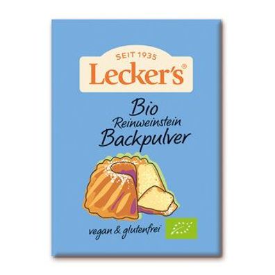 Lecker´s Bio Backpulver mit Reinweinstein 4x21g