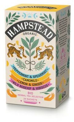 Hampstead Tea 6x Organic Herbal Harmonies Selection 30g