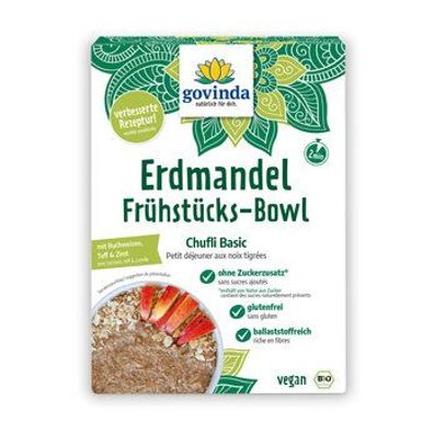 Govinda 6x Erdmandel-Frühstücks-Bowl - Chufli Basic 500g