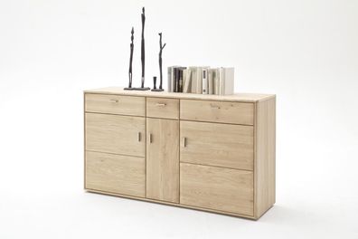 Torro Sideboard mit 3 oder 4 Türen Eiche Bianco geölt