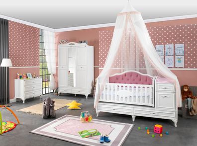 Ritmik Babyzimmer Set Angel Baby 3-teilig Rosa