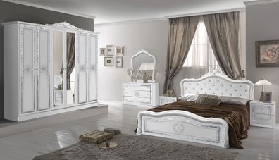 Schlafzimmer Set Christina Bianco 6-trg. Schrank 160x200