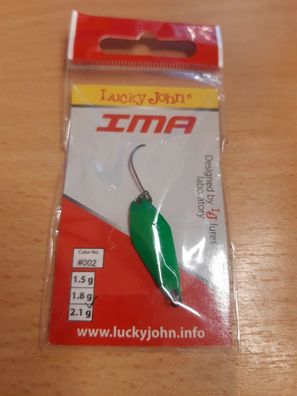 NEU Lucky John IMA Angel Löffel Köder Haken 1.8g GRÜN für Barsch Forelle Fische