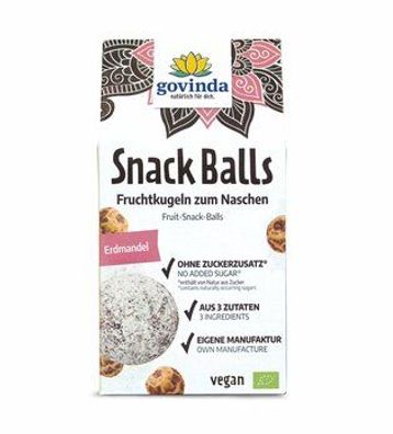 Govinda Snack Balls Erdmandel 100g