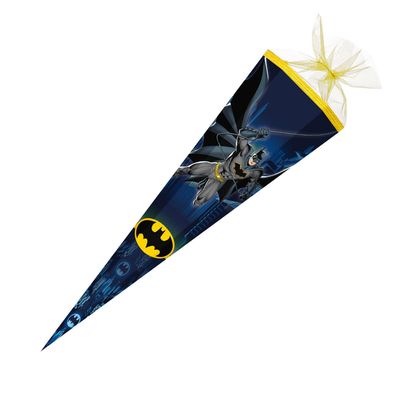 Schultüte BATMAN 85 cm 6-eckig Superhelden große Zuckertüte Forever Batman mit Tüll