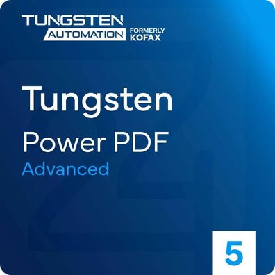 Tungsten Power PDF 5. x| 1 Nutzer/ WIN|Version wählbar|Dauerlizenz|eMail|ESD