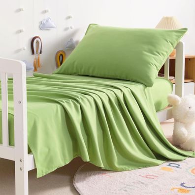 3-Piece Microfiber Toddler Sheet Set: Green