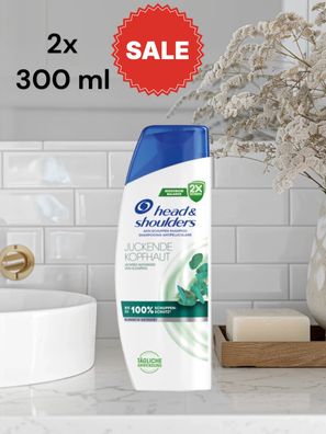 Shampoo Head and Shoulders juckende Kopfhaut 2x 300ml (€ 26,48 / L) SALE