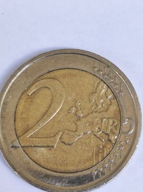 2 Euro Münze Belgien König Albert ll von 2007 mit Fehlprägung/Stempelfehler???