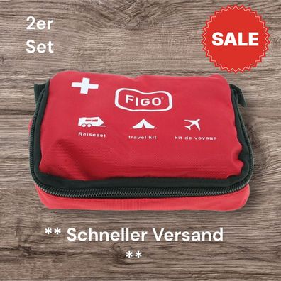 2x Erste Hilfe Set Verbandsmaterial Notfallset Tasche outdoor Fahrrad wandern 39tlg