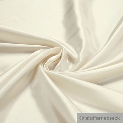 Stoff Polyester Kleidertaft creme Taft dezenter Glanz