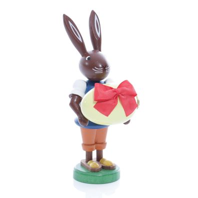 Osterfigur Hase mit Ei Höhe ca 9 cm NEU Osterdeko Osterhasenfigur Ostern Korb