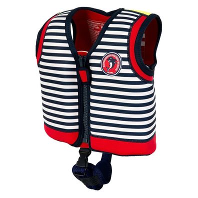 Konfidence Jacket Kinder Schwimmweste Schwimmhilfe Neopren Hamptons Navy Stripe