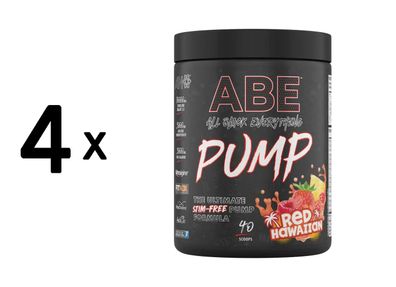 4 x Applied Nutrition ABE Pump (40 Serv) Red Hawaiian