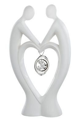 Gilde Skulptur Paar "Halt mich...." Keramik creme 30978