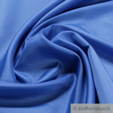 2 Meter Stoff Polyester Futter Taft blau Futterstoff