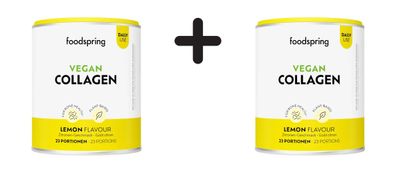 2 x foodspring Vegan Collagen (138g) Lemon