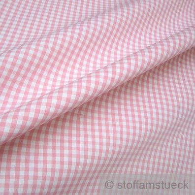 Stoff Baumwolle Vichy Karo groß rosa weiß 5 mm Swafing Canstein