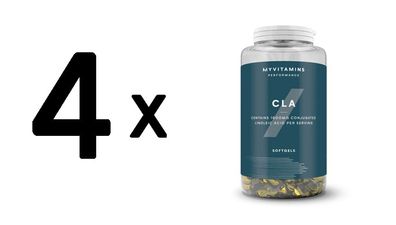 4 x Myprotein MyVitamins CLA 1000mg (60 softgels) Unflavoured