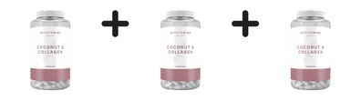 3 x Myprotein MyVitamins Coconut and Collagen (60 Caps) Unflavoured