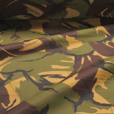 10 Meter Polyester Flecktarn DPM England UK Camouflage Tarndruck wasserabweisend