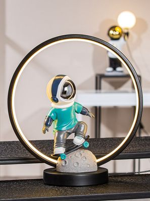 Gilde Lampe Astronaut "Apollo" silberfarben 52718