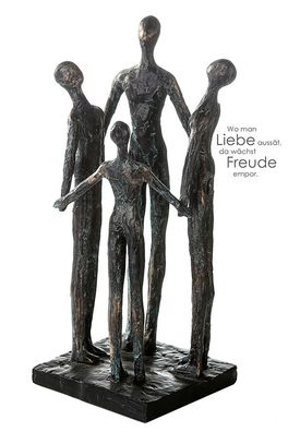 Casablanca Skulptur "Group" bronce, oly, öhe 30cm 12x12cm, uf schwarzer Base 159901