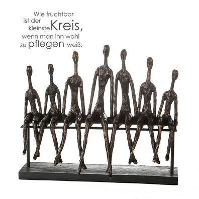 Casablanca Skulptur "Community" bronce, oly, änge 40 Höhe 35cm, roncefinish auf