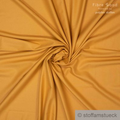 Stoff Bambus Recycelt Polyester Elastan Satin ocker Fibre Mood