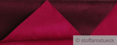 Stoff Polyester Kunstleder Wildleder double face aubergine fuchsia Lederimitat