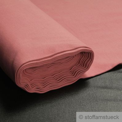 0,5 Meter Stoff Baumwolle Elastan Bündchen pastellrosa 45 cm breit