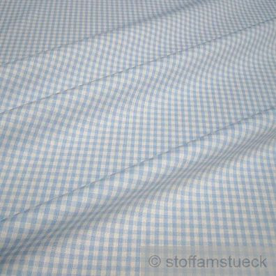 Stoff Baumwolle Vichy Karo hellblau weiß 2,5 mm Swafing Canstein kariert blau