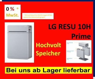 LG Resu 10H Prime Highvoltage-Batterie, Markenqualität, Rechnung m. 0% MwSt