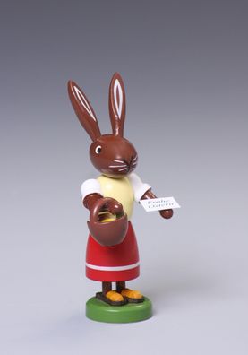 Osterfigur Hase mit Handkorb Höhe ca 9 cm NEU Osterdeko Osterhasenfigur Ostern K